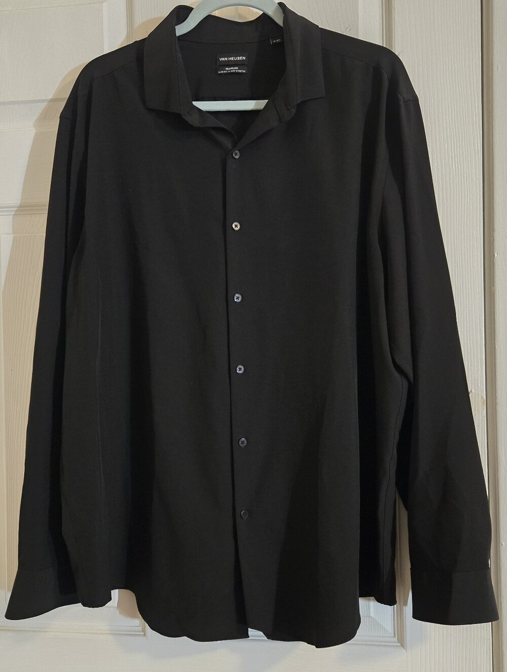 Van Heusen Black Long Sleeve Dress Shirt
